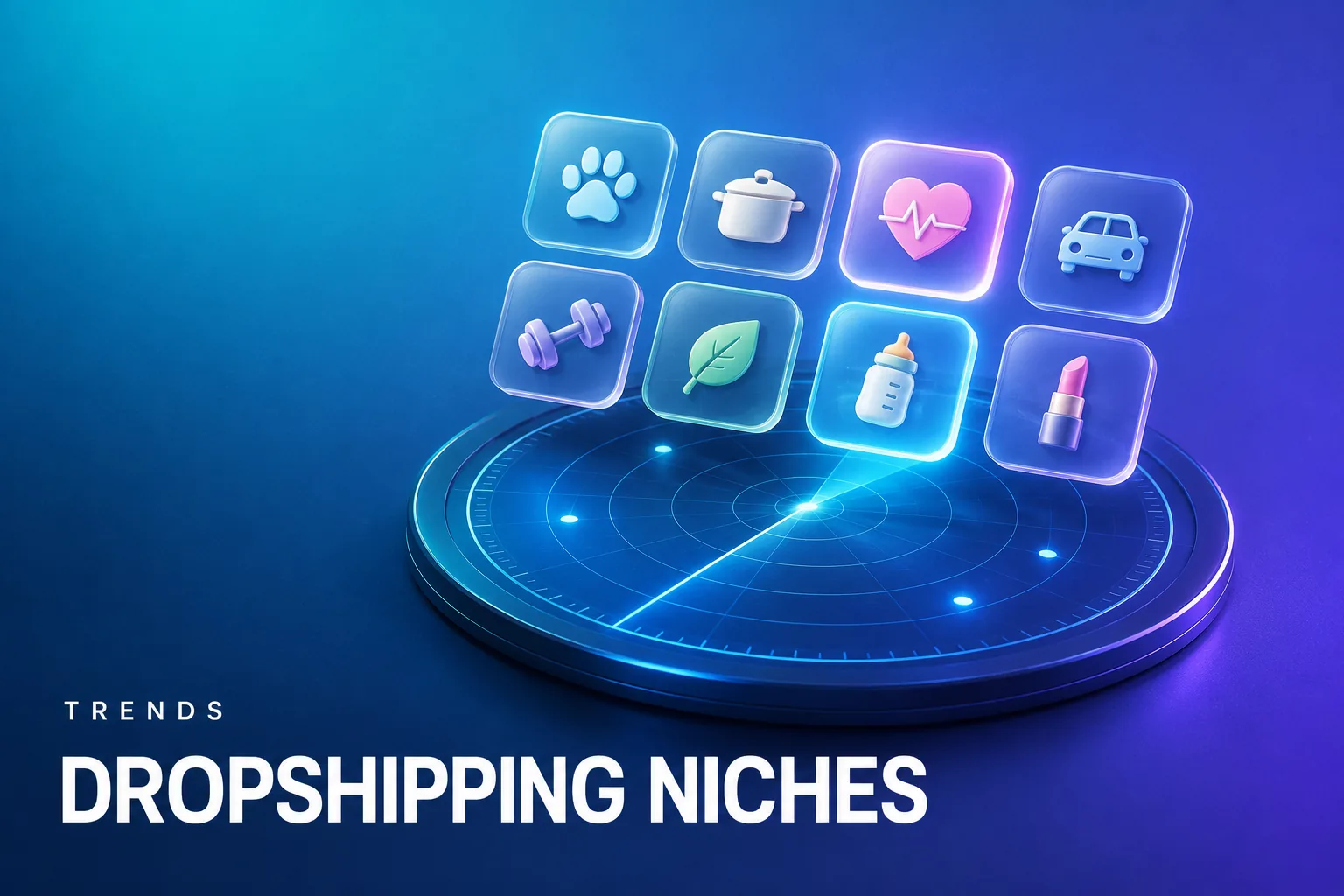 Best Dropshipping Niches for 2026 — eight niche categories on the Blip radar